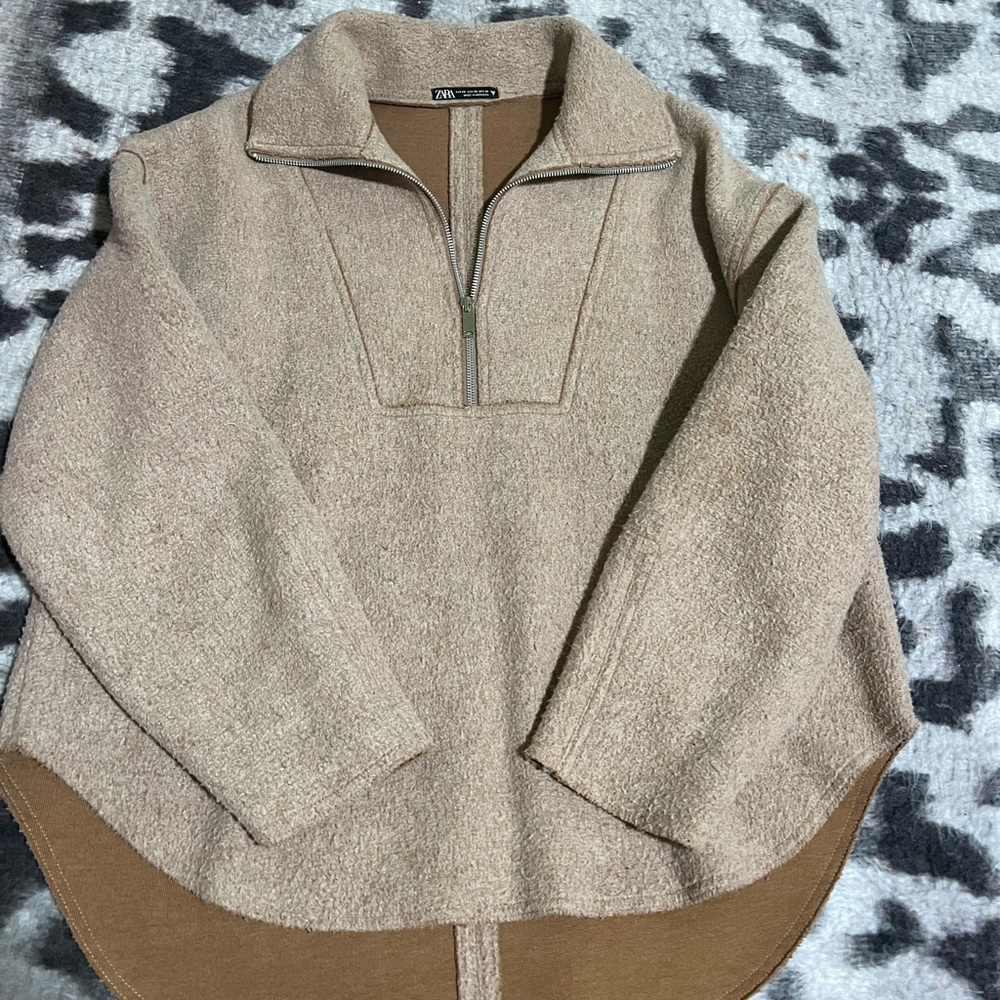 Oversized sweater jacket